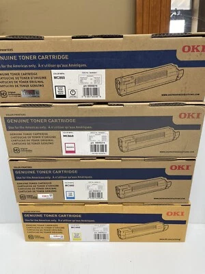 Okidata OKI MC860 Complete Toner Set 44059215 44059214 44059213 44059216 - Image 1 of 4