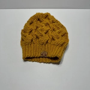 Berretto Minnesota Chunk Cable Knit giallo senape taglia unica adatto alla maggior parte - Foto 1 di 7