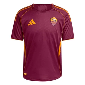 Camiseta de fútbol local auténtica para hombre Adidas 2025-26 Roma - Imagen 1 de 3