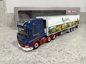 WSI - DAF XG 6x2 w/3-Axle Reefer Trailer - Harrisons - 02-3692 - 1:50 - Mint/New - Picture 1 of 12