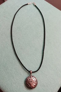 Sterling Silver Pebble Pendant Necklace, Marked 925 "CM" Or "CW" - Picture 1 of 9