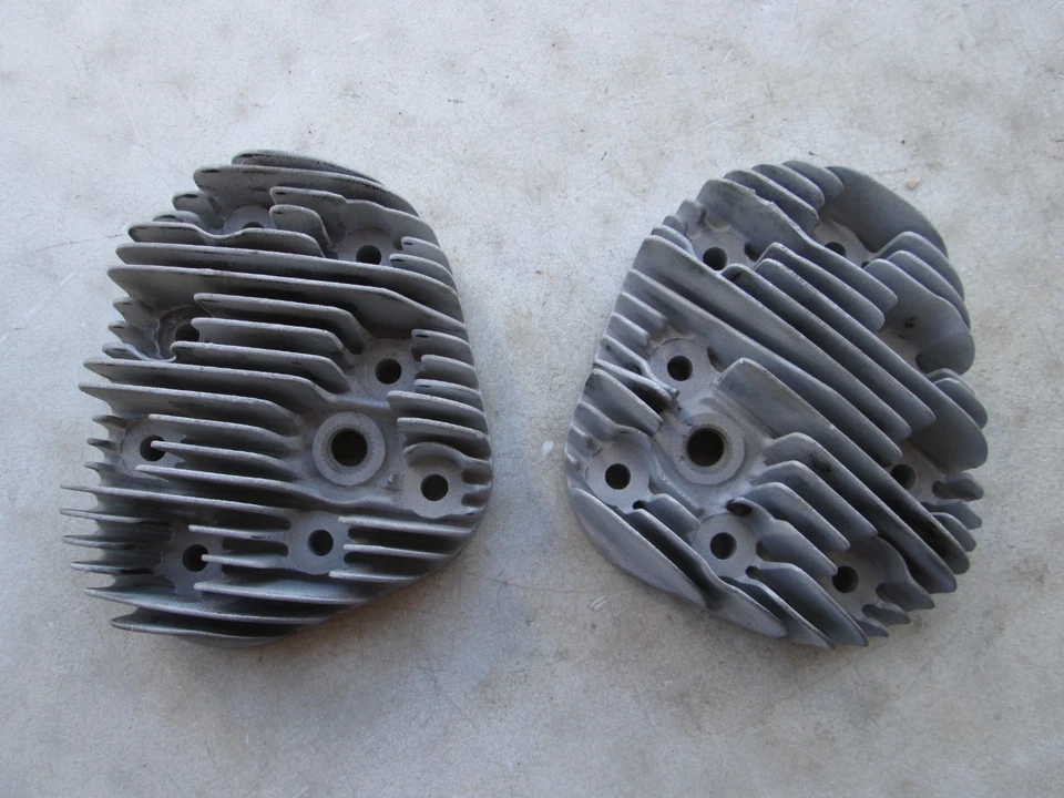 Cabezales de aluminio de alta compresión Harley-Davidson #6 45 cabeza plana WL WLD WLDR OEM Foto 1 de 4