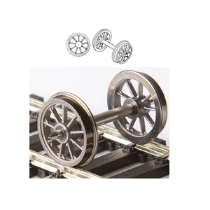 Set ruote a raggi RP25 per carrello Roco + Lilip, 24,7 mm SW, 2 pezzi - Weinert 9712 - Foto 1 di 1