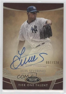 2019 Topps Tier One Tier One Talent Auto /120 Luis Severino #TTA-LSE Auto - Image 1 of 2
