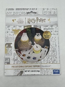 Harry Potter PME Pre Cut Sugar Sheet Edible Cupcake Toppers, Quidditch Style - Picture 1 of 2
