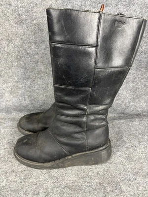 Botas Dr Martens Mujer Talla 9 Cuero Negro Plataforma Alta Cremallera Gótica Y2K Foto 1 de 4