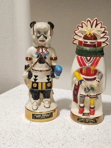 Ezra Brooks 1970's Kachina Decanters Lot Of 2 Rare  - Picture 1 of 8