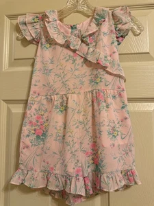 Janie and Jack Short Romper Girls EUC Size 7 - Picture 1 of 3