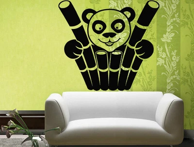 Pegatinas de Pared Vinilo Calcomanía Bambú Panda Divertido Animal Decoración Mural (ig050) Foto 1 de 3