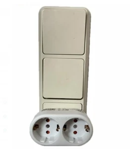 Doppelstecker Mehrfachstecker Duo Stecker 2-fach Multistecker Schuko Stecker - Bild 1 von 4