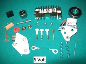 10SI Delco Alternator Positive Ground 6 Volt Regulator Rebuild Conversion Kit - Picture 1 of 3