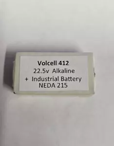 Volcell 412 Alkaline 22.5V Battery NEDA 215 Compatible W/ 15F20, BLR122, V72PX - Picture 1 of 2