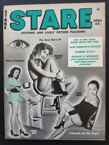 Apr 1957 STARE Humorama Girlie Pinups BETTIE PAGE TURA SATANA TEMPEST STORM *NM*