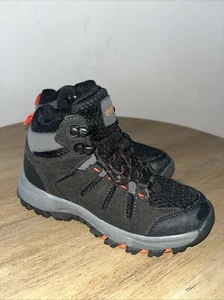 MAGELLAN Outdoor Bryce Boots Boys 4D 1 Black Grey Orange Excellent Cond Sz 13D - Picture 1 of 5
