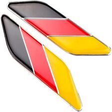 2Pcs Plastic core 3D Germany Flag Car Emblem Badge Automotive Decals  Vehicles