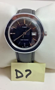 Vintage 1977 Men’s Timex Marlin 38MM Mechanical Date Watch 2775002577 Serviced - Picture 1 of 11