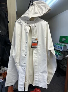 Grundens Brigg Hooded Jacket 40 Tall XXLarge White - Picture 1 of 3