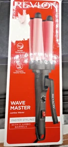 Revlon Wave Master 3-Barrel Jumbo Waver White RVIR3056 - Open Box - Picture 1 of 6