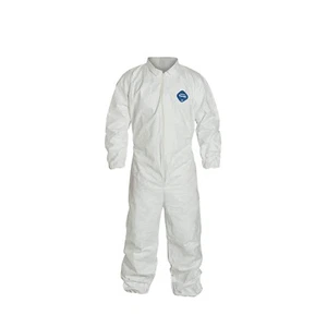 3 x Dupont Tyvek Disposable Coverall TY125 Personal Protection Size L White - Picture 1 of 5