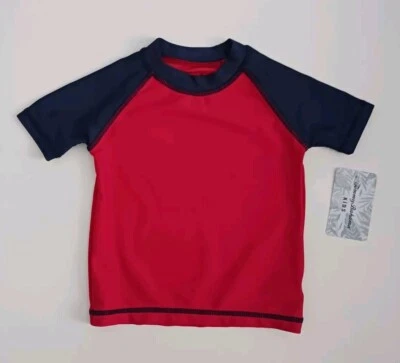 WITH TAG Boy's Tommy Bahama Dark Blue Red Shirt Sz.18 Months (Swimwear)  - Image 1 of 4