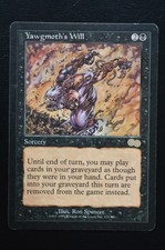 Magic The Gathering MTG YAWGMOTH'S WILL Urza's Saga MP Moderately Played