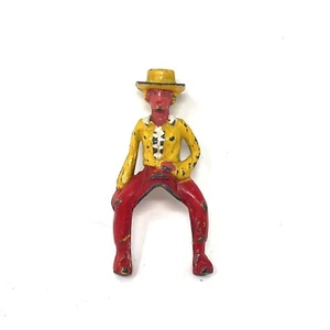 Manoil Cowboy No C 24 Vintage Antique Metal Toy Western Rider Figure - Picture 1 of 6
