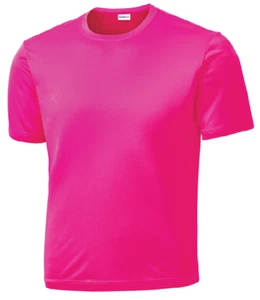 MEN'S MOISTURE WICKING DRY FIT SPORT-TEK Short Sleeve T-SHIRT NEW XS-4XL ST350 - Picture 1 of 24