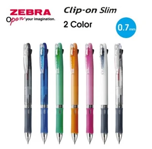 Bolígrafo múltiple Zebra Clip-On Slim 2C 0,7 mm 2 colores 7 cuerpo color seleccionar - Imagen 1 de 8