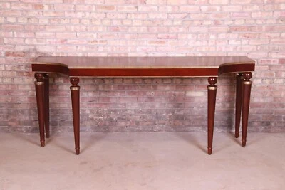 Consola o sofá mesa Barbara Barry para muebles de panadero caoba neoclásica Foto 1 de 4