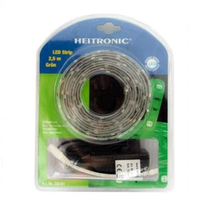 Heitronic LED SMD Strip Streifen 2,5m IP20 18W Grün mit Steckernetzteil UVP 17€ - Bild 1 von 3