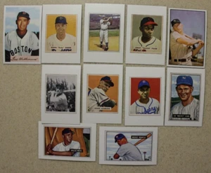 1989 Bowman 11-Card Classic Bowman Insert Set - Mays, Mantle, Williams, Paige + - Bild 1 von 2