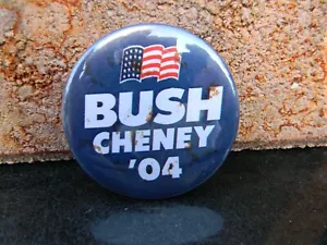 2004 Bush Cheney '04 pin de campaña botón elecciones presidenciales políticas - Imagen 1 de 3