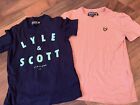 Lyle And Scott Kids T Shirts Short Sleeve Round Neck Age 7-8 And 8-9 Years Lot