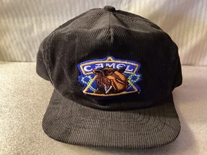 VINTAGE Joe Camel Camel Cigarettes Corduroy Snapback Cap Hat 1980s - Picture 1 of 10