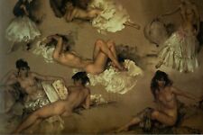 NUDES OF SIR  WILLIAM RUSSELL FLINT 1960 VARIATIONS 11 FINE  LARGE MOUNTED PRINT