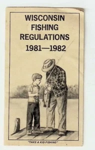 1981-82 Wisconsin Fishing Regulations Guide Pamphlet - Picture 1 of 4