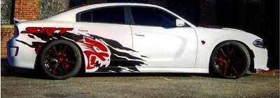 Подходит для Dodge Charger 2015–2022 SRT Hellcat наклейка на четверть панели графическая сторона - Изображение 1 из 2