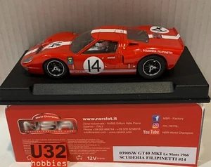 Slot Car NSR 0390SW Ford GT40 Mki #14 Le Mans 1966 Scuderia Filipinetti - Picture 1 of 8