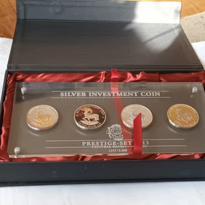 GABUN 4x1000 Francs Silbermünzen SILVER INVESTMENT COIN  Prestige-Set 2013 - Bild 1 von 7
