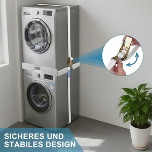 Marco de conexión para lavadora/secadora, kit apilable universal - Imagen 1 de 8