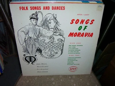 SONGS OF MORAVIA, Polka Music, Apon # 2437 - Image 1 of 2