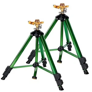 Impact Sprinkler Head on Tripod Base, Heavy Duty Lawn Sprinkler, 360 Degree - Picture 1 of 7