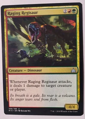 Raging Regisaur MTG, The Lost Caverns of Ixalan Commander, Uncommon, LP - Image 1 of 2