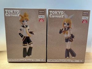 Juego de 2 figuras Kagamine Rin Len TOKYO CartoonY FuRyu raro Hatsune Miku sin usar - Imagen 1 de 20