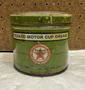 LATTINA OLIO TAZZA GRASSO TEXACO TEXAS COMPANY PORT ARTHUR MOTORE PETROLIO - Foto 1 di 8