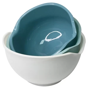 3 Pcs Plastic Mixing Bowl Fruit for Kitchen Snack Plate - Picture 1 of 12