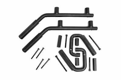 For Jeep Solid Steel Grab Handle Set 07-18 Wrangler JK Black -Rough Country Foto 1 de 4