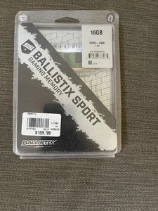 Ballistix Sport LT 16GB Kit (1) 8GB DDR4 2400 MT/s PC4-19200 CL16 DR x8 SODIMM - Picture 1 of 10