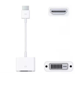 Genuine Apple HDMI to DVI Video Adapter for Mac mini-MacBook Pro MGVU2ZM/A - NEW - Picture 1 of 2