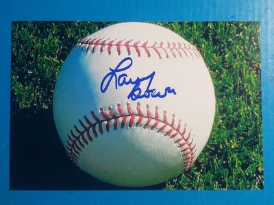 FOTO FIRMADA LARRY BOWA 4X6 - YANKEES - PADRES - FILLIES - CUBROS Foto 1 de 2